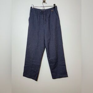 St. John Sport Linen Blend Pull On Pant Size S Casual Straight Leg